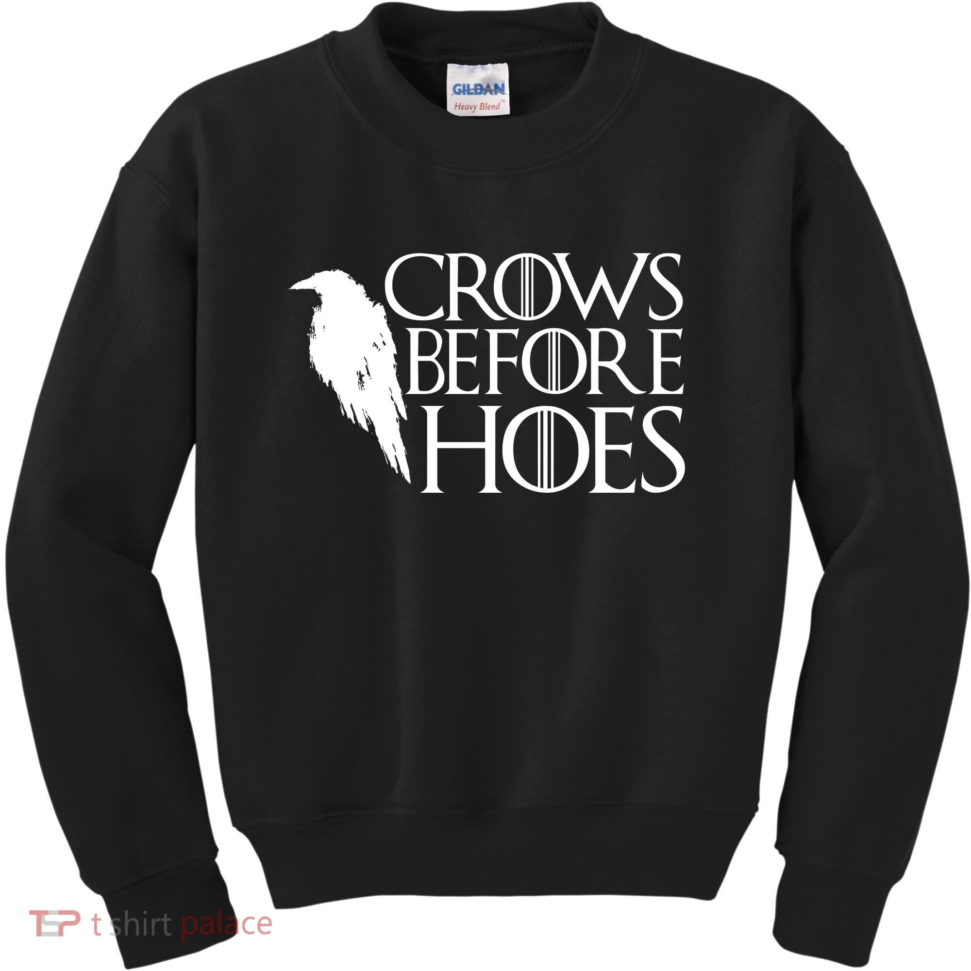Funny Crows Before Hoes Kids Sweatshirt