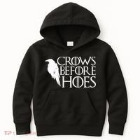 Funny Crows Before Hoes Kids Hoodie thumb 0