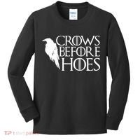 Funny Crows Before Hoes Kids Long Sleeve Shirt thumb 0