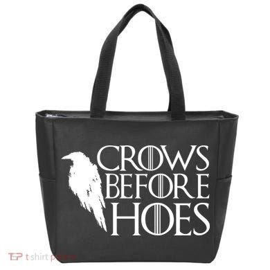 Funny Crows Before Hoes Tote Bag