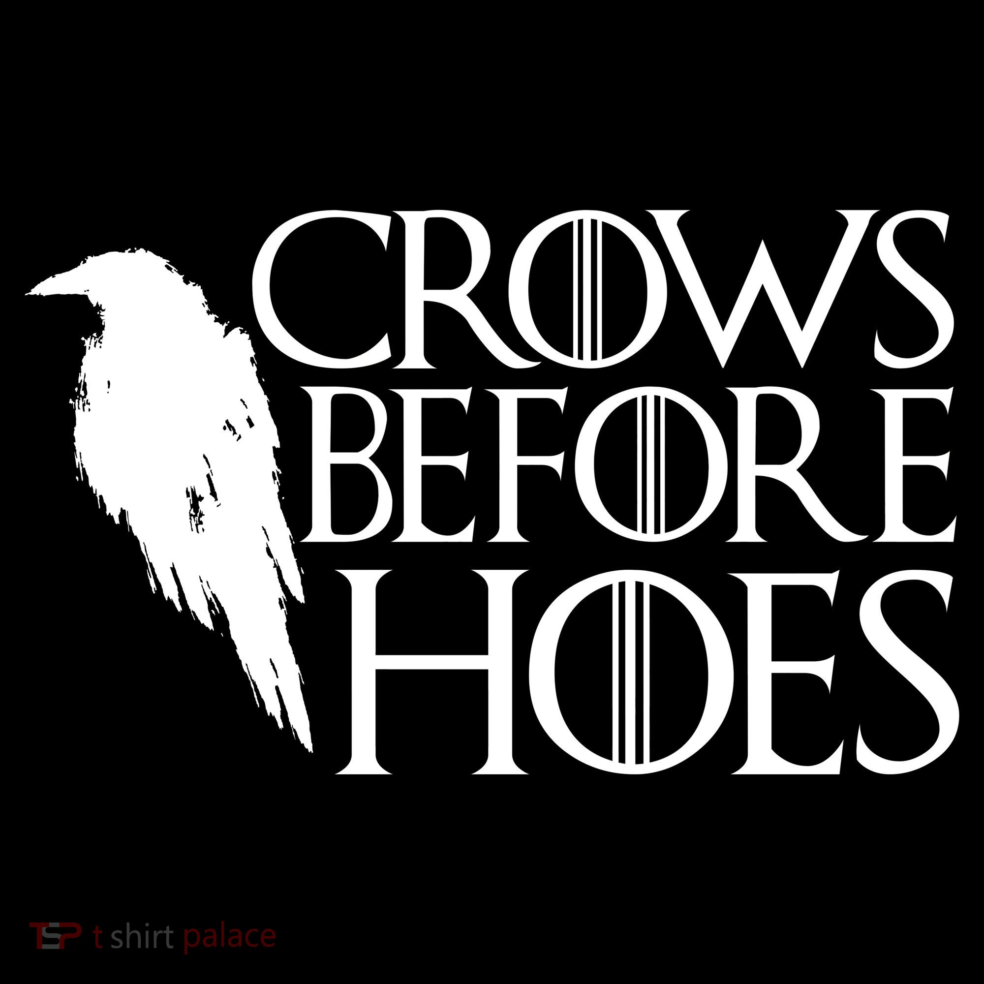 Funny Crows Before Hoes Tote Bag