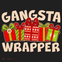 Funny Cute Christmas Gangsta Wrapper Women's Sweatshirt thumb 2