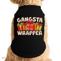 Funny Cute Christmas Gangsta Wrapper Doggie Tank thumb 0