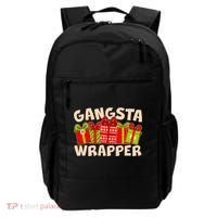 Funny Cute Christmas Gangsta Wrapper Backpack thumb 0