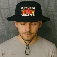 Funny Cute Christmas Gangsta Wrapper Bucket Hat thumb 2