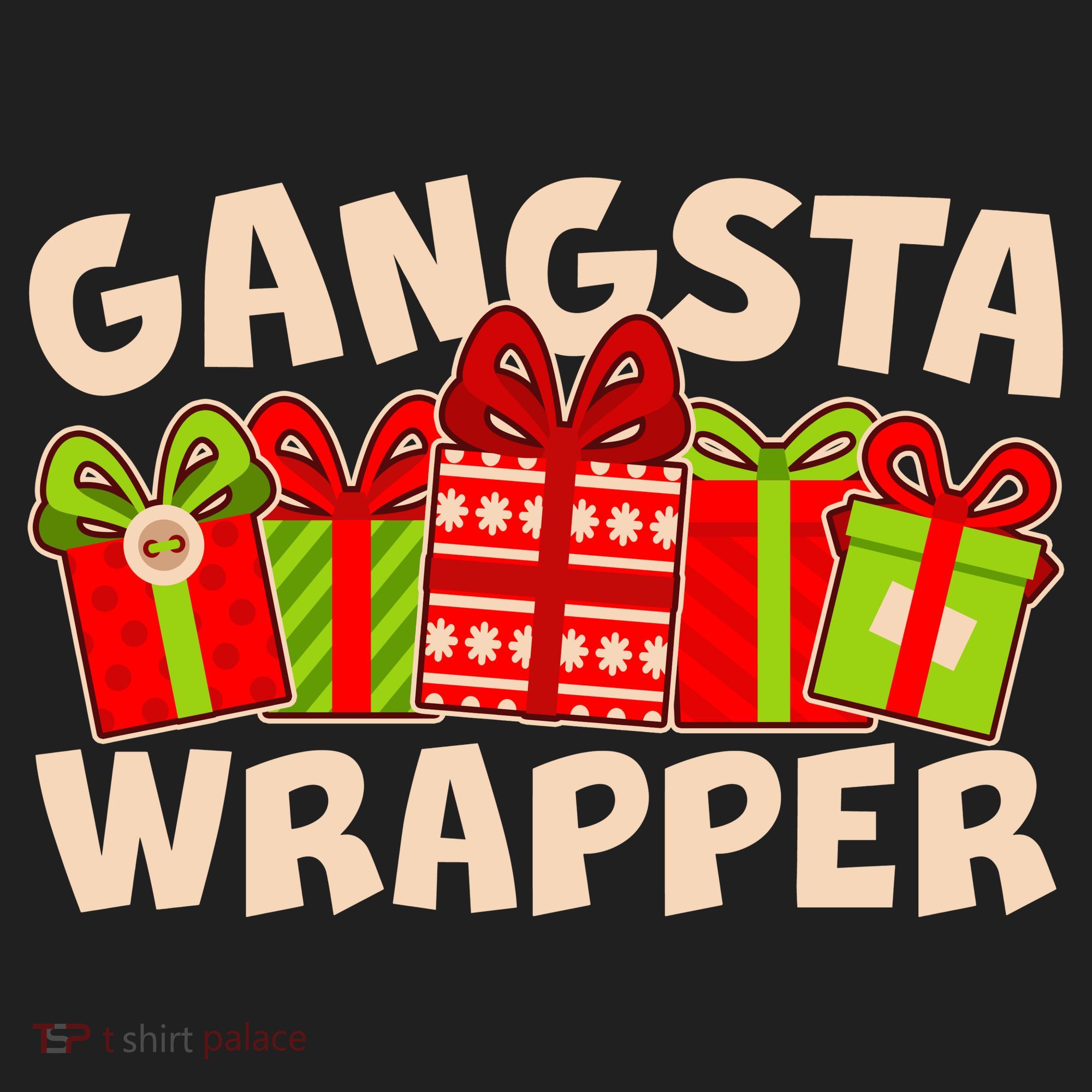 Funny Cute Christmas Gangsta Wrapper Beanie