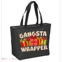 Funny Cute Christmas Gangsta Wrapper Tote Bag thumb 2