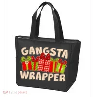 Funny Cute Christmas Gangsta Wrapper Tote Bag thumb 3