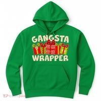 Funny Cute Christmas Gangsta Wrapper Hoodie thumb 0