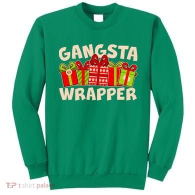 Funny Cute Christmas Gangsta Wrapper Sweatshirt