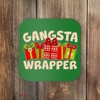 Funny Cute Christmas Gangsta Wrapper Coaster thumb 0