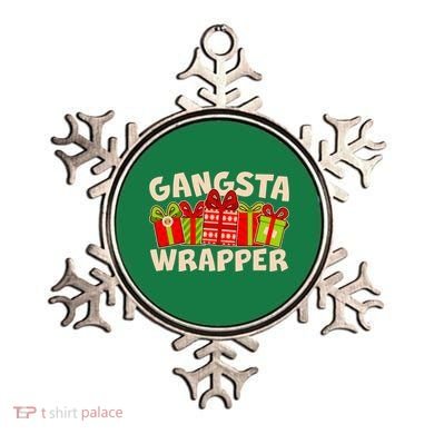 Funny Cute Christmas Gangsta Wrapper Ornament