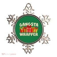 Funny Cute Christmas Gangsta Wrapper Ornament thumb 0