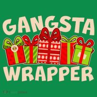 Funny Cute Christmas Gangsta Wrapper Toddler Hoodie thumb 2