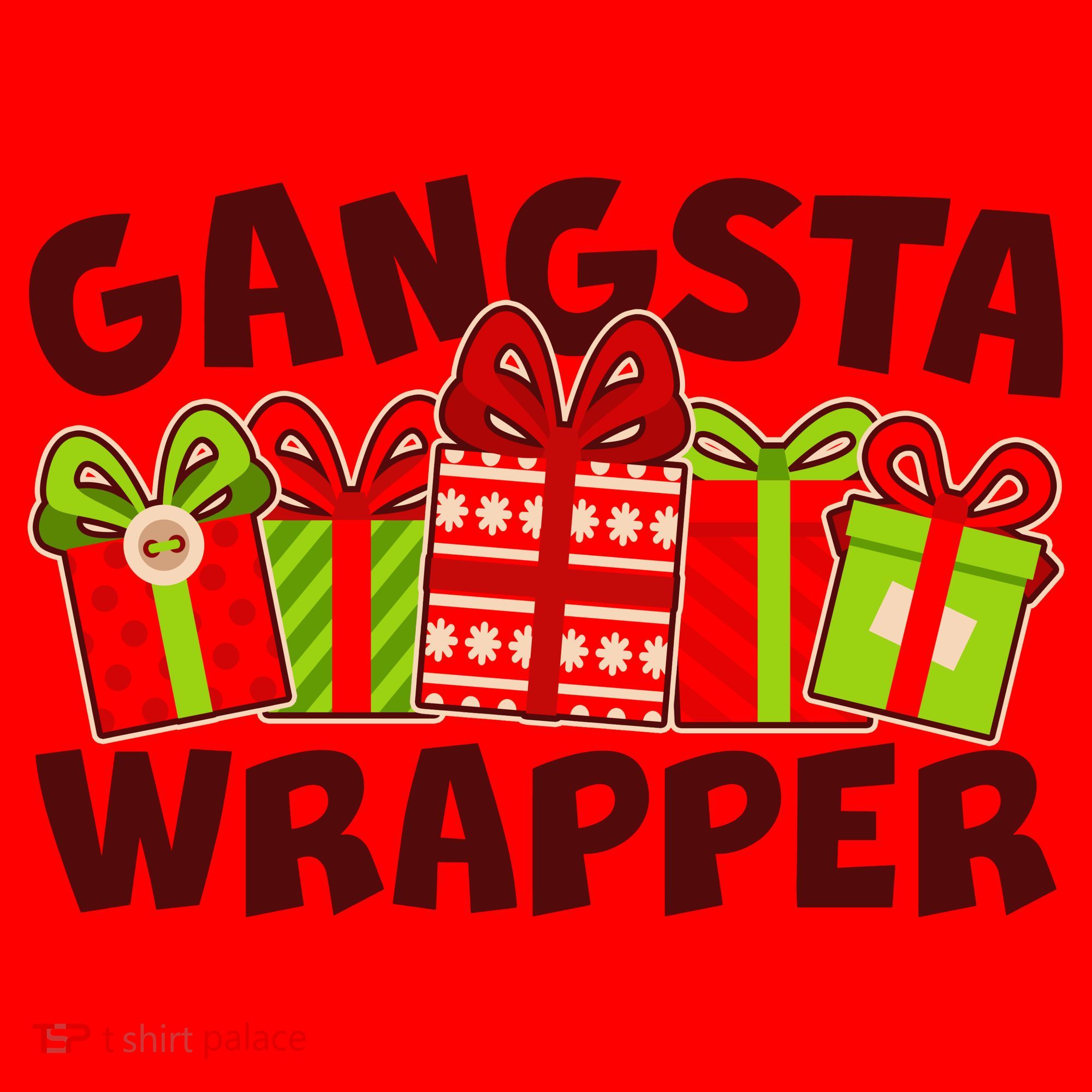 Funny Cute Christmas Gangsta Wrapper Santa Hat