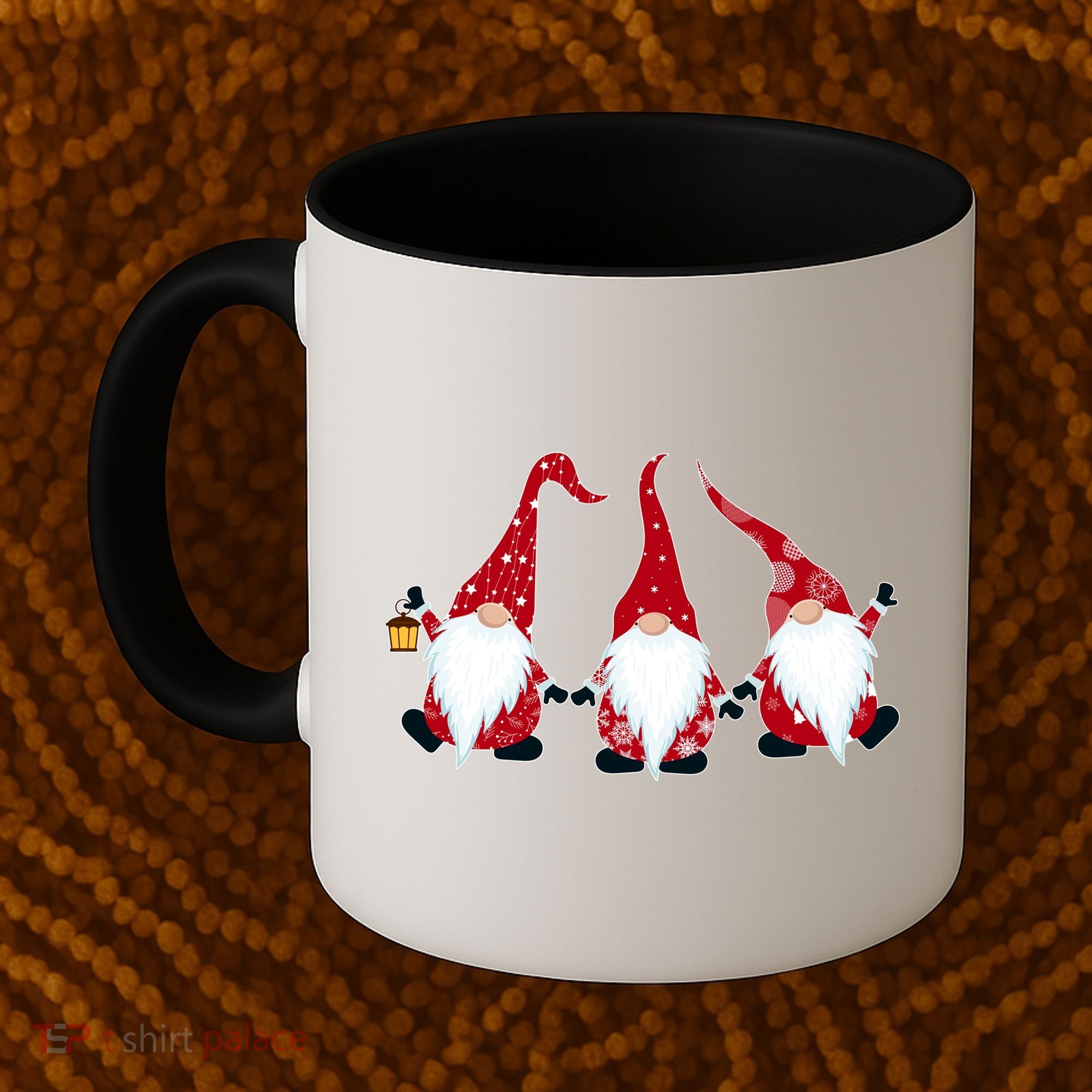 Funny Cute Christmas Gnomes Coffee Mug