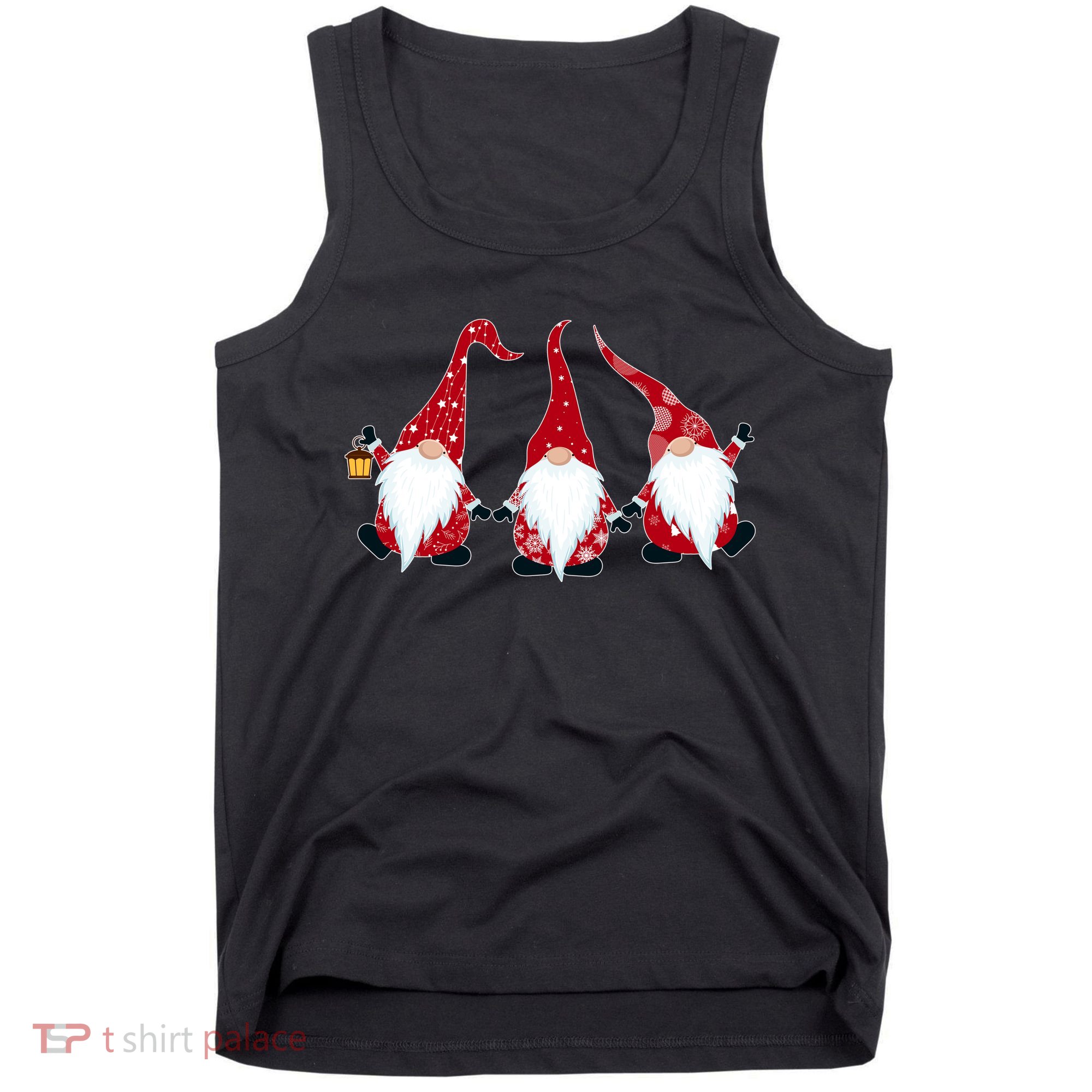 Funny Cute Christmas Gnomes Tank Top