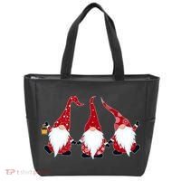 Funny Cute Christmas Gnomes Tote Bag thumb 0