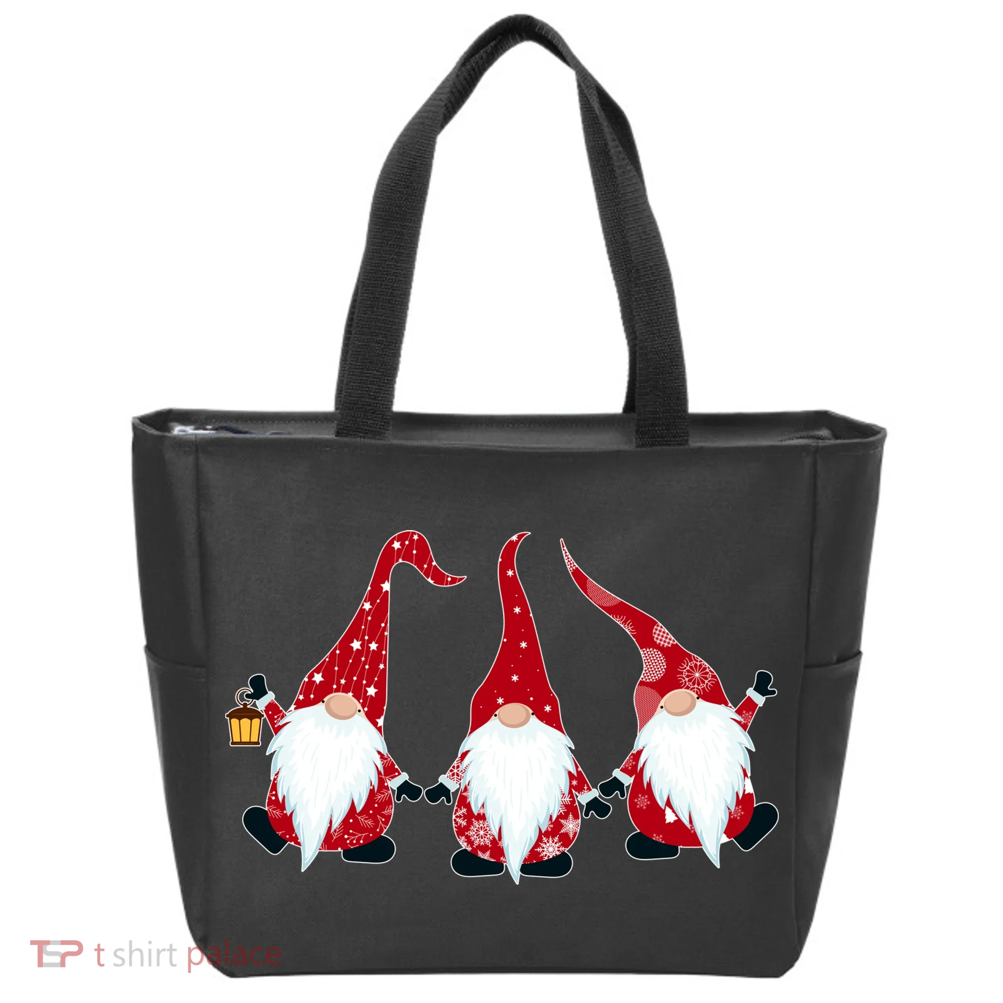 Funny Cute Christmas Gnomes Tote Bag