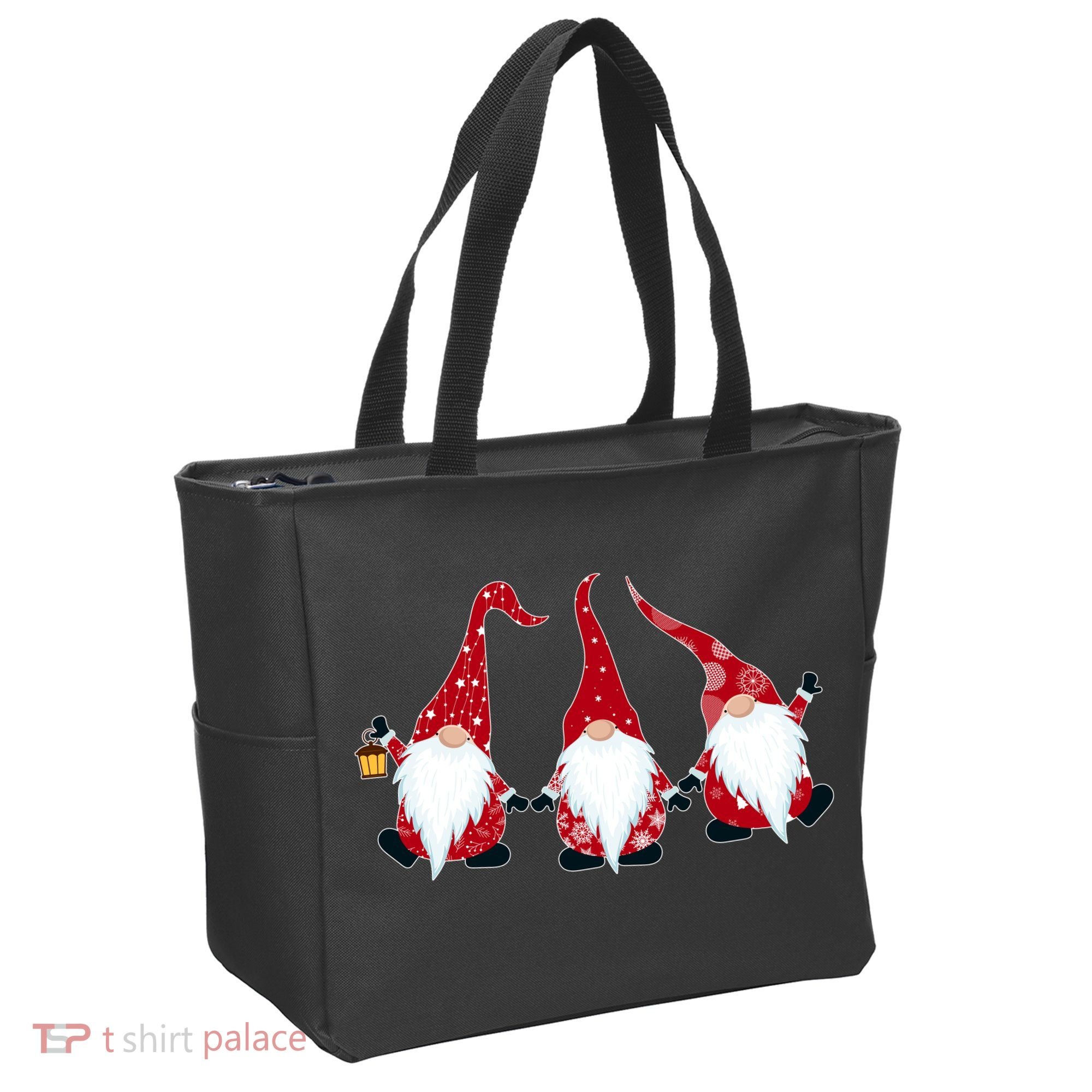 Funny Cute Christmas Gnomes Tote Bag