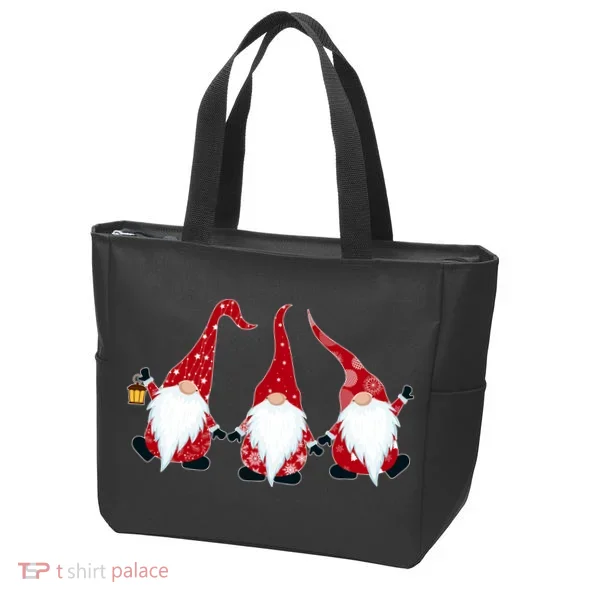 Funny Cute Christmas Gnomes Tote Bag