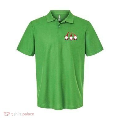 Funny Cute Christmas Gnomes Polo