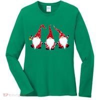 Funny Cute Christmas Gnomes Women's Long Sleeve Shirt thumb 0