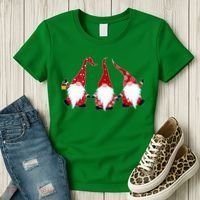 Funny Cute Christmas Gnomes Women's T-Shirt thumb 3