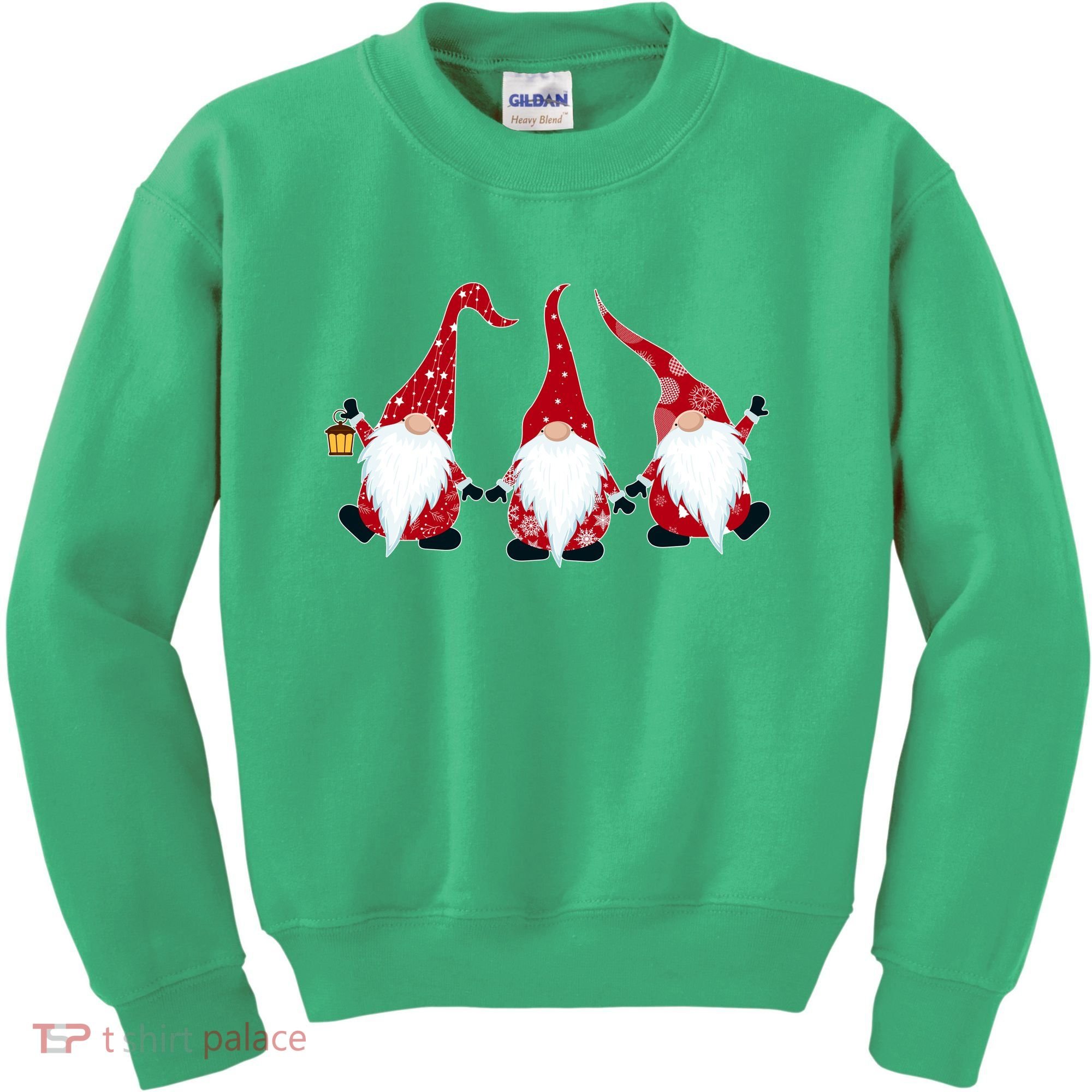 Funny Cute Christmas Gnomes Kids Sweatshirt