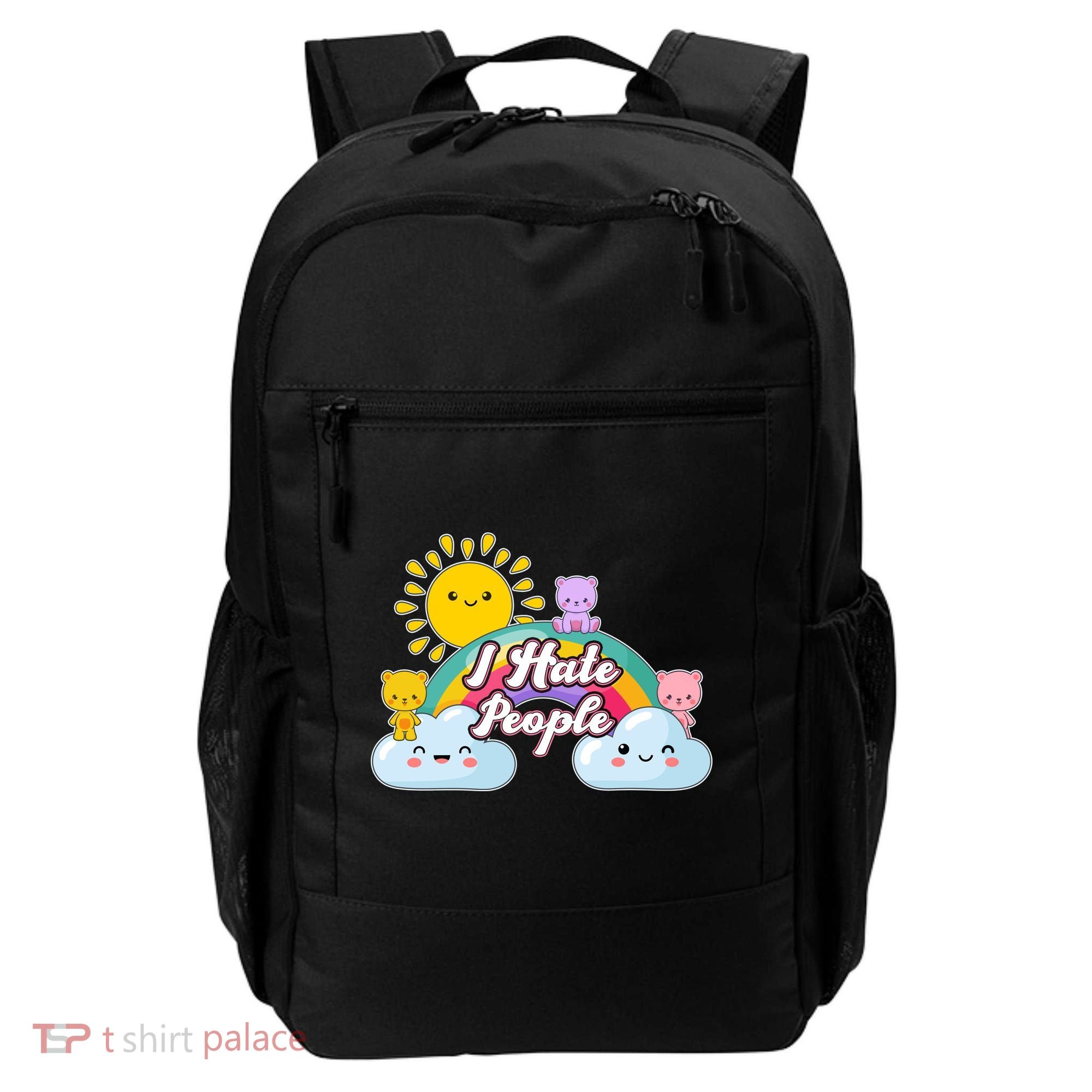 Funny Cute I Hate People  Backpack