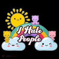 Funny Cute I Hate People  Bucket Hat thumb 4