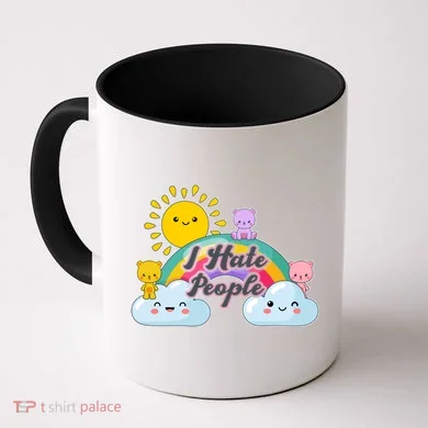 Funny Cute I Hate People  Coffee Mug