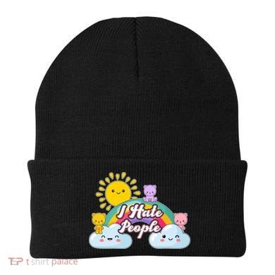 Funny Cute I Hate People  Beanie