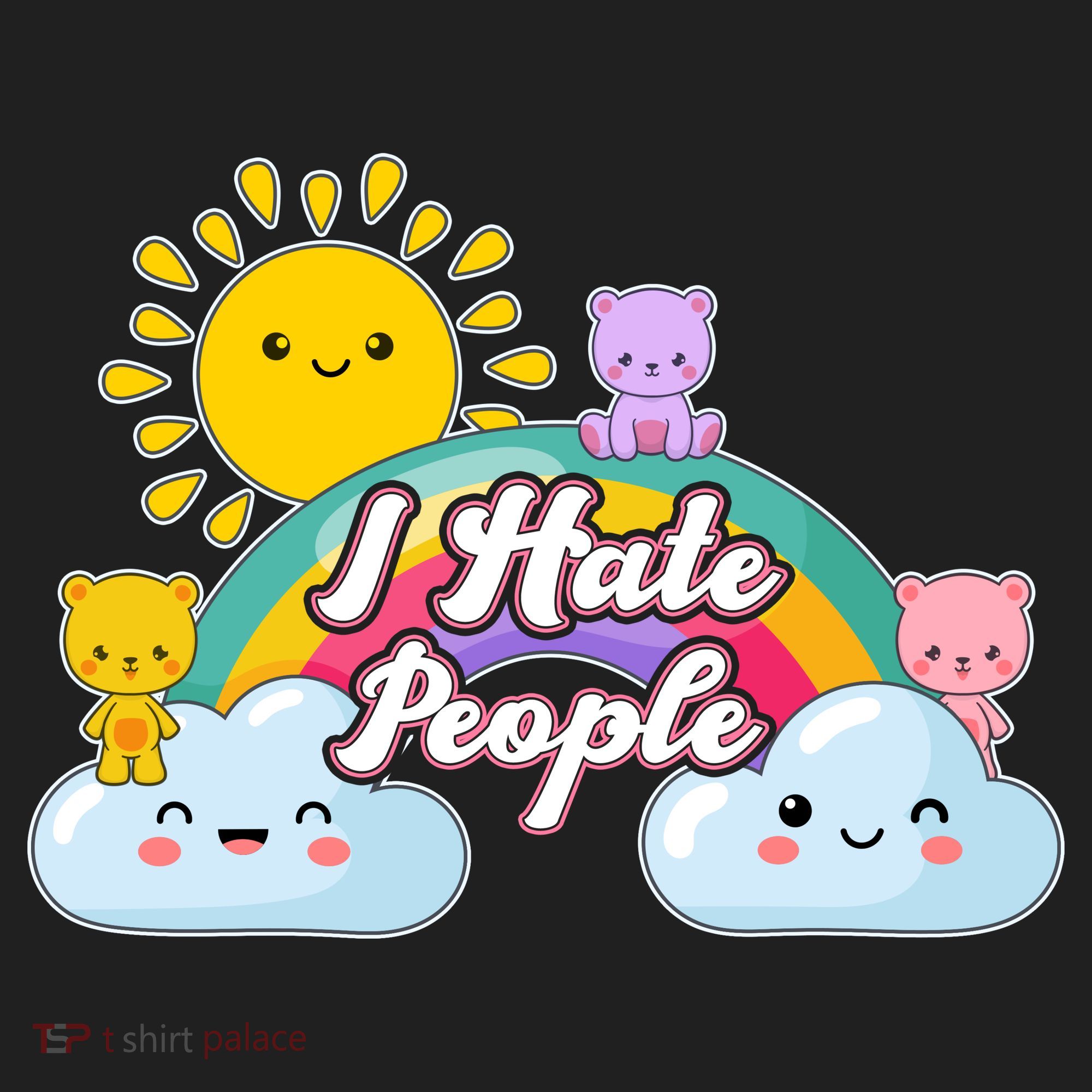 Funny Cute I Hate People  Hat