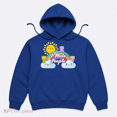 Funny Cute I Hate People  Hoodie