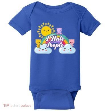 Funny Cute I Hate People  Baby Bodysuit