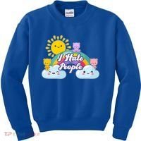 Funny Cute I Hate People  Kids Sweatshirt thumb 0