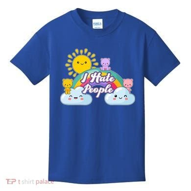 Funny Cute I Hate People  Kids T-Shirt