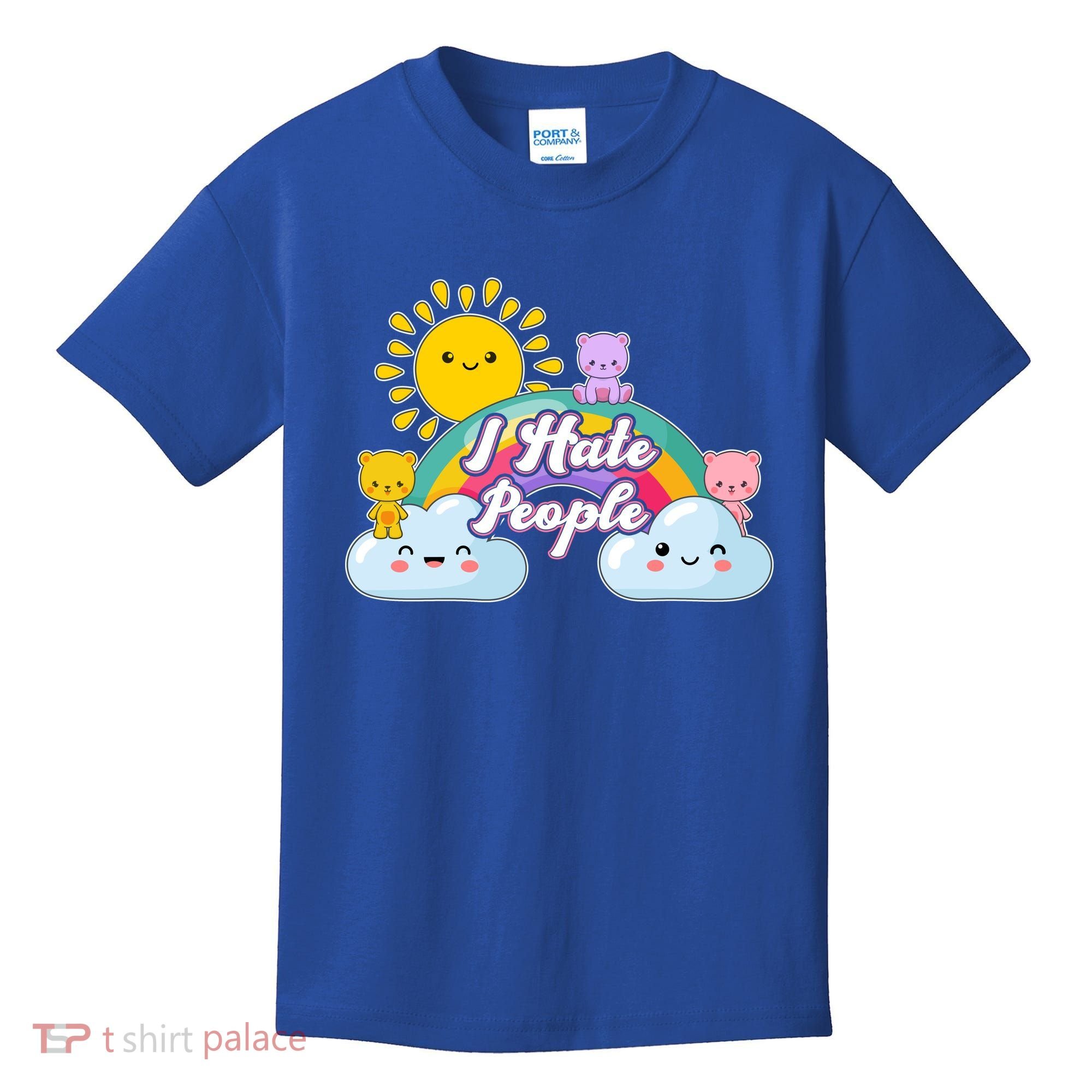 Funny Cute I Hate People  Kids T-Shirt