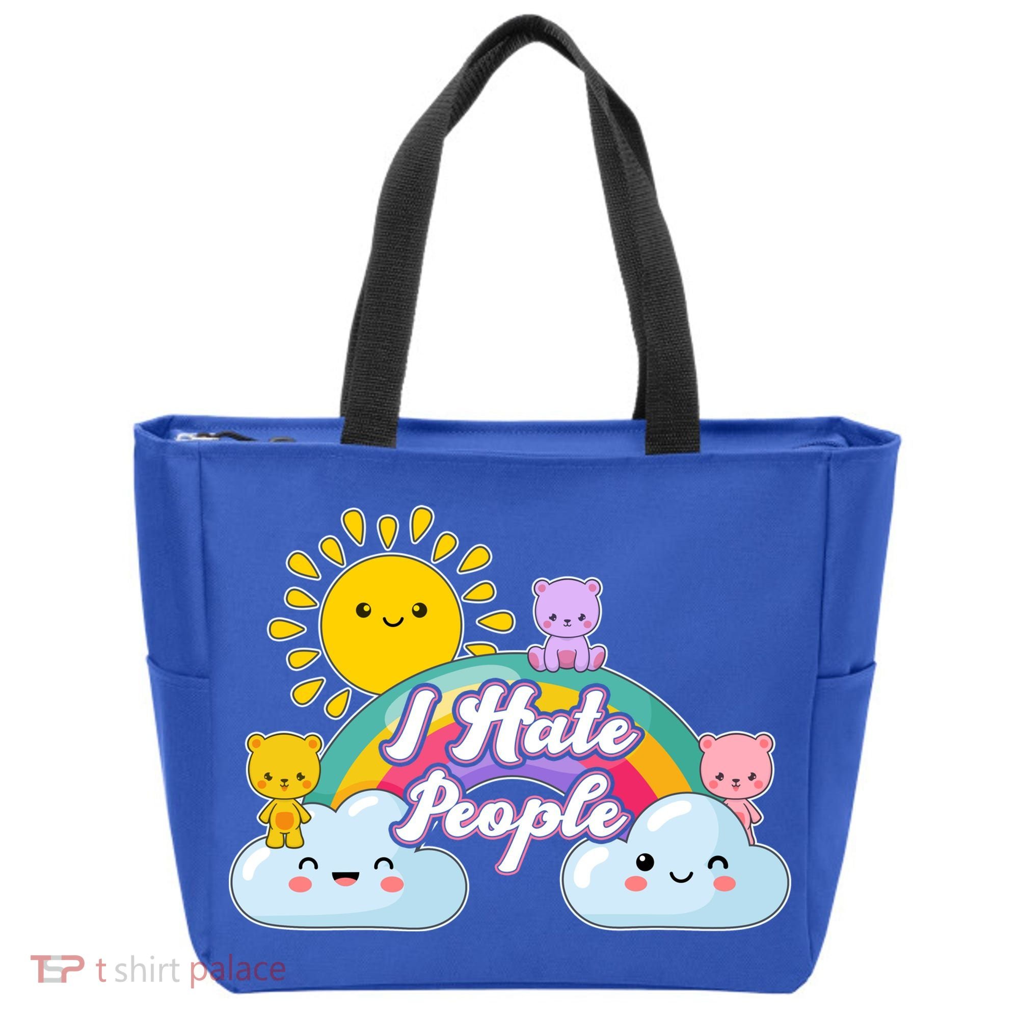 Funny Cute I Hate People  Tote Bag
