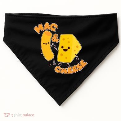 Funny Cute Mac & Cheese USA-Made Doggie Bandana