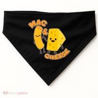 Funny Cute Mac & Cheese USA-Made Doggie Bandana thumb 0