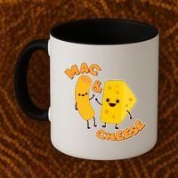 Funny Cute Mac & Cheese Coffee Mug thumb 2