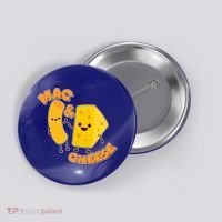 Funny Cute Mac & Cheese Button thumb 0