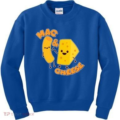Funny Cute Mac & Cheese Kids Sweatshirt