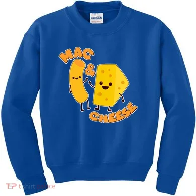 Funny Cute Mac & Cheese Kids Sweatshirt