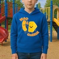 Funny Cute Mac & Cheese Kids Hoodie thumb 2
