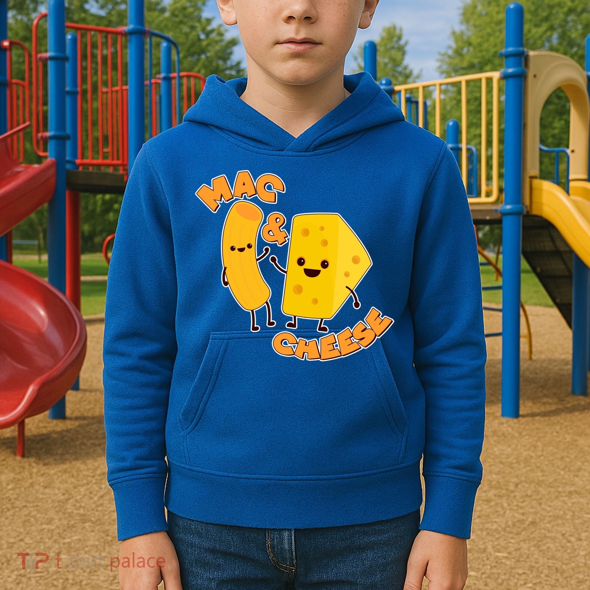 Funny Cute Mac & Cheese Kids Hoodie