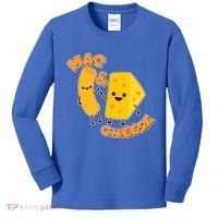 Funny Cute Mac & Cheese Kids Long Sleeve Shirt thumb 0