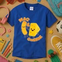 Funny Cute Mac & Cheese Kids T-Shirt thumb 3